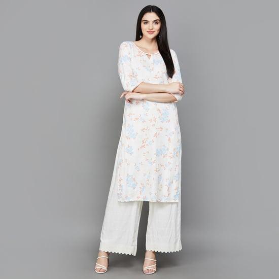 aurelia women printed straight kurta