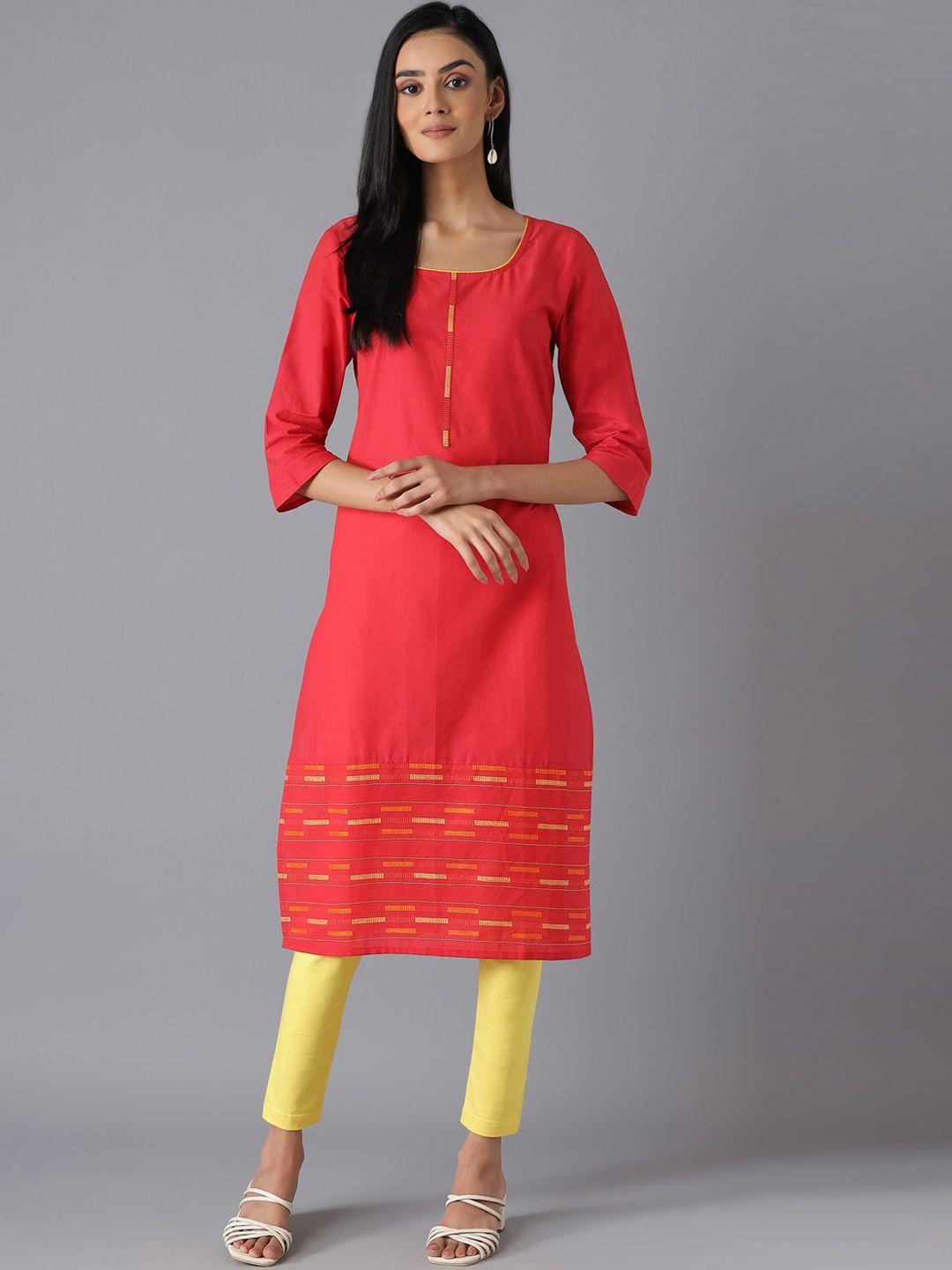 aurelia women red kurta