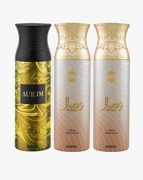 aurum & wisal deo & wisal deodorant spray