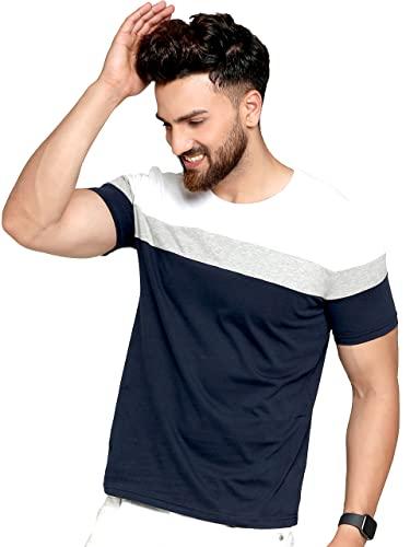 ausk men's regular fit t-shirt (medium, navy blue)