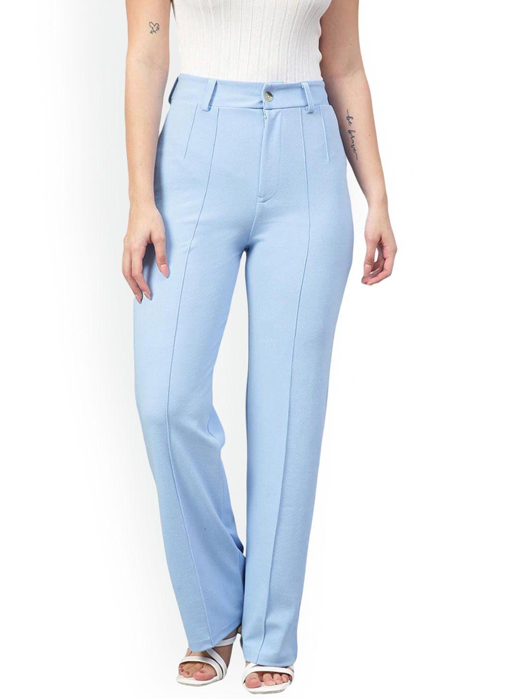 ausk women relaxed high-rise trousers