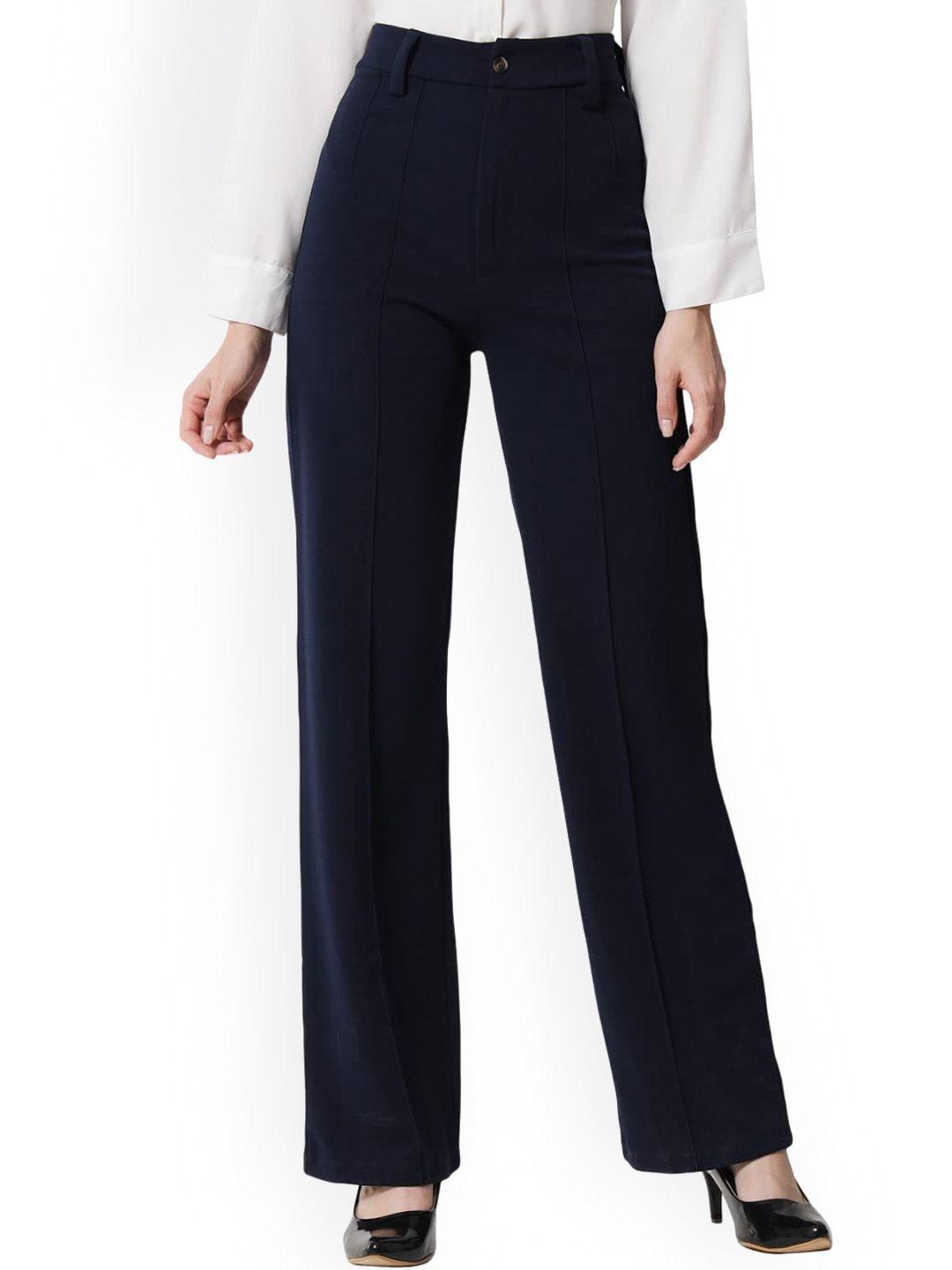 ausk women relaxed high-rise trousers