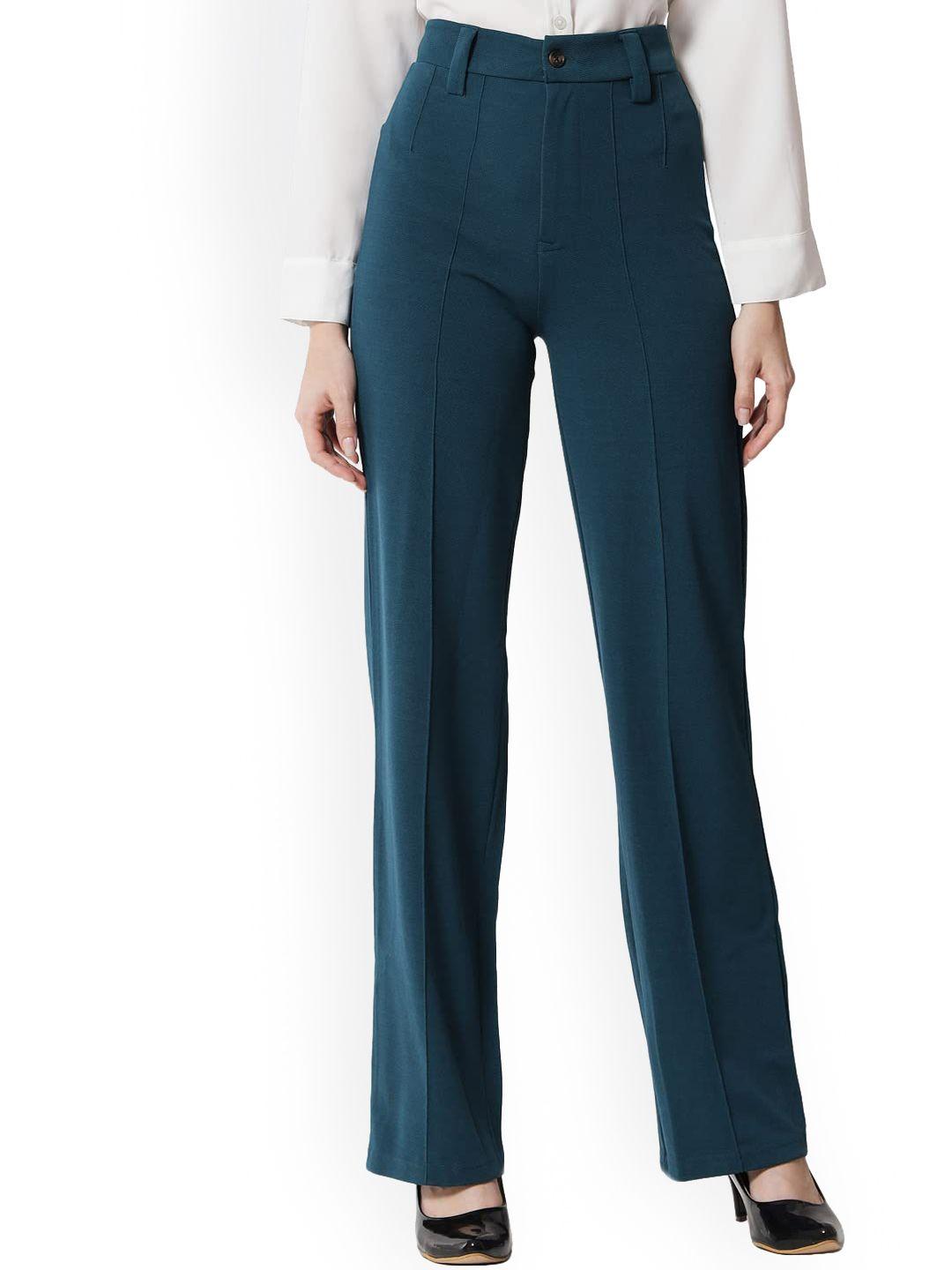 ausk women relaxed high-rise trousers