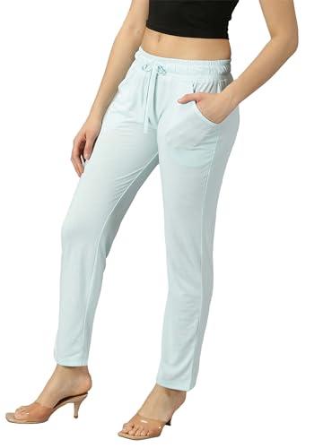 ausk women trouser || casual trouser for women (color-sky blue)