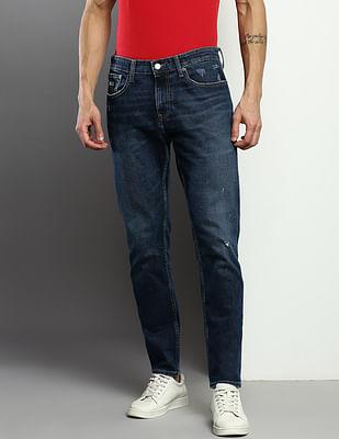 austin slim tapered fit distressed jeans