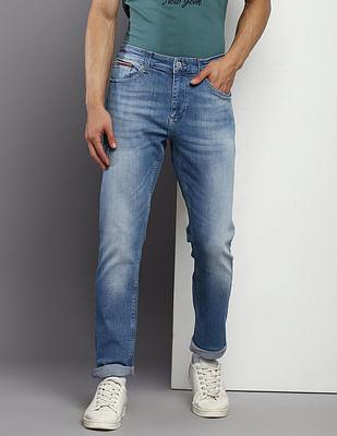 austin slim tapered fit stone wash jeans