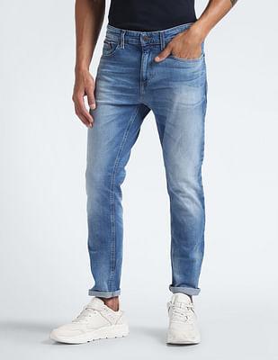 austin slim tapered stone wash jeans