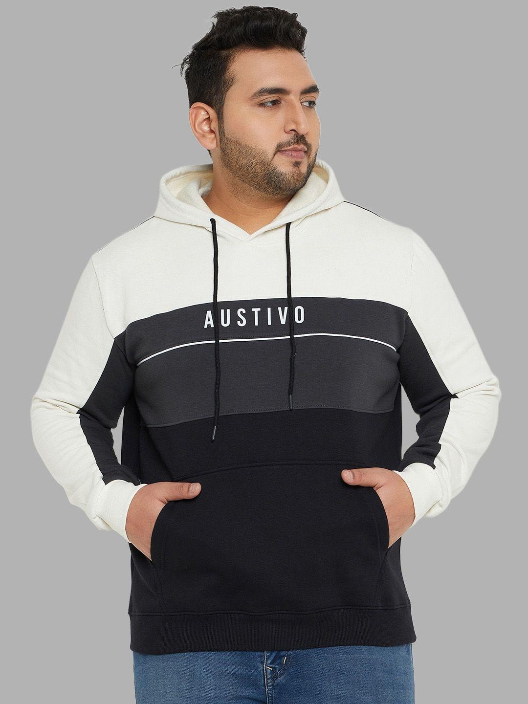 austivo colourblocked hooded pullover