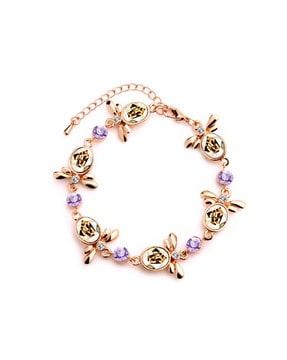 austrain crystal-studded link bracelet