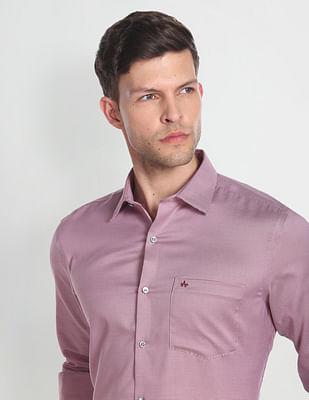 auto press manhattan slim fit formal shirt