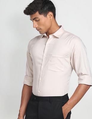 auto press patterned dobby formal shirt