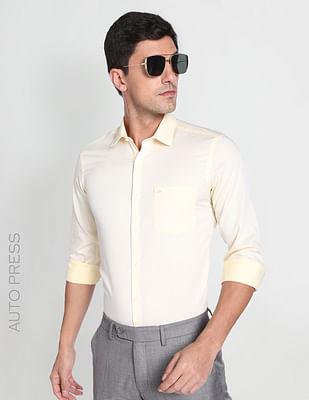 auto press twill pure cotton formal shirt