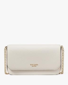 ava flap chain wallet with crossbody strap