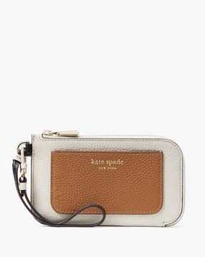 ava colourblock coin card case wristlet