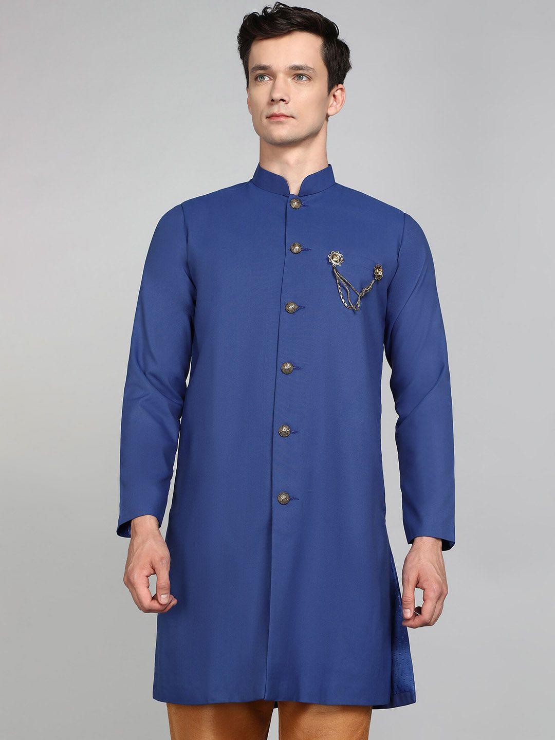 avaeta mandarin collar sherwani with trouser