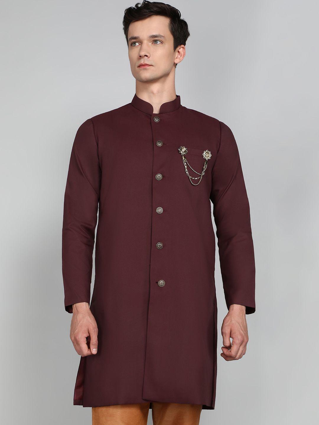 avaeta mandarin collar nawabi with paijama set