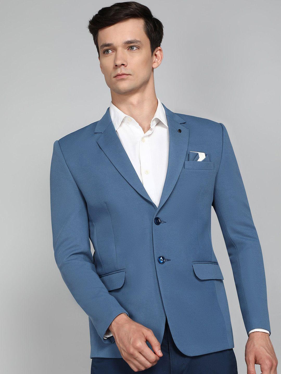 avaeta notched lapel double-breasted blazer