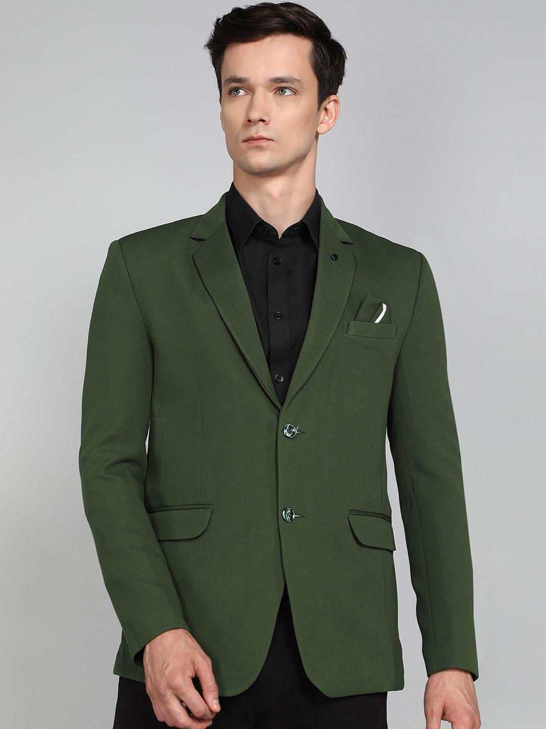 avaeta notched lapel single-breasted blazer