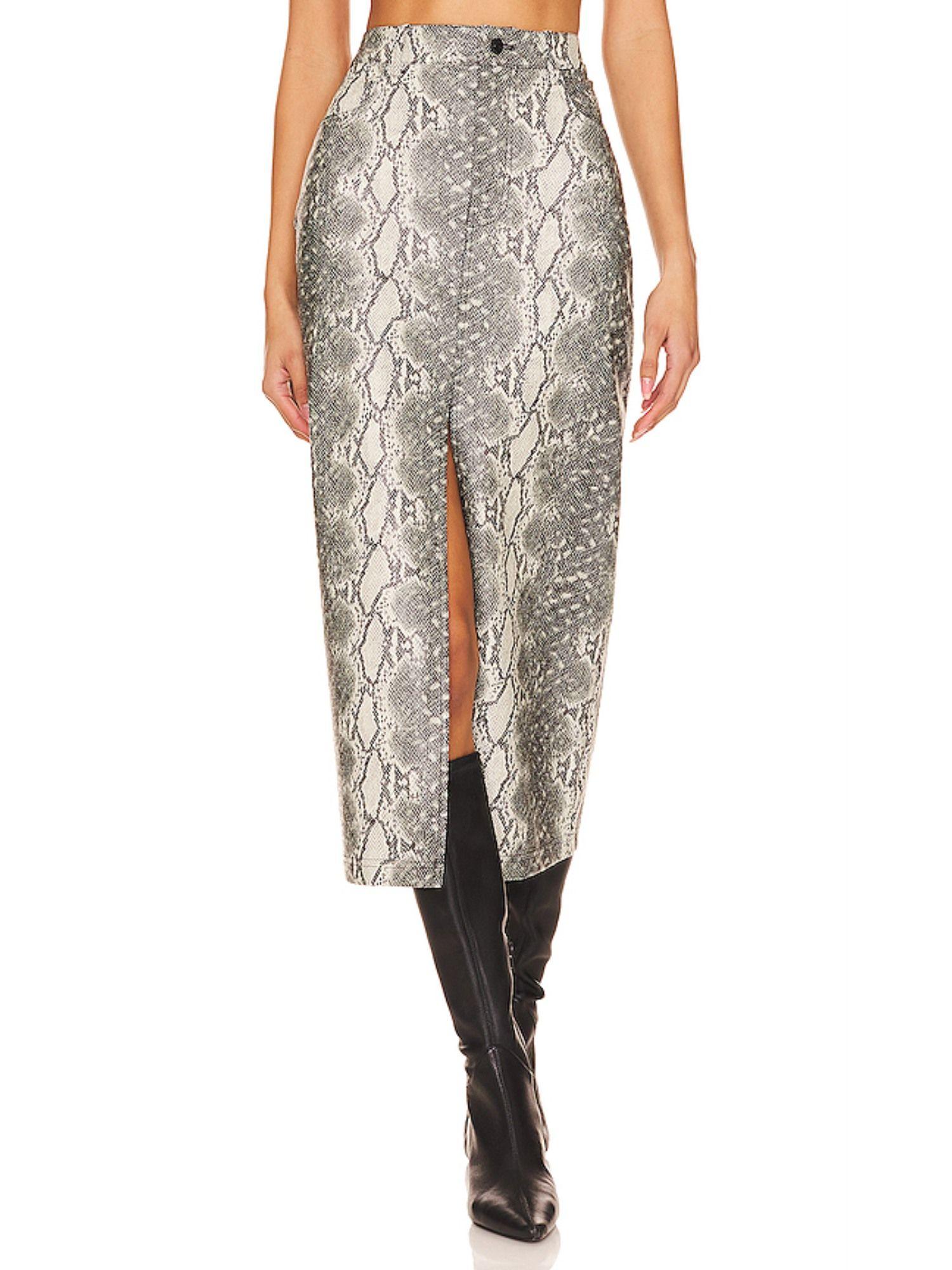 avani faux leather skirt