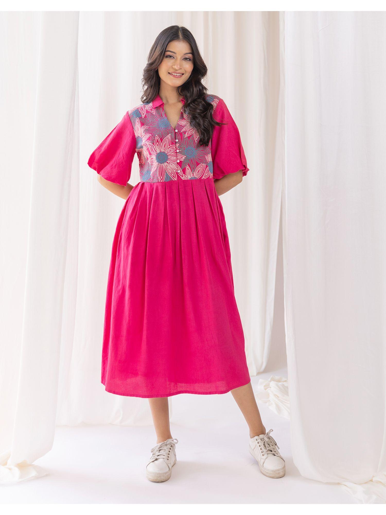 avanti candy embroidery cotton dress