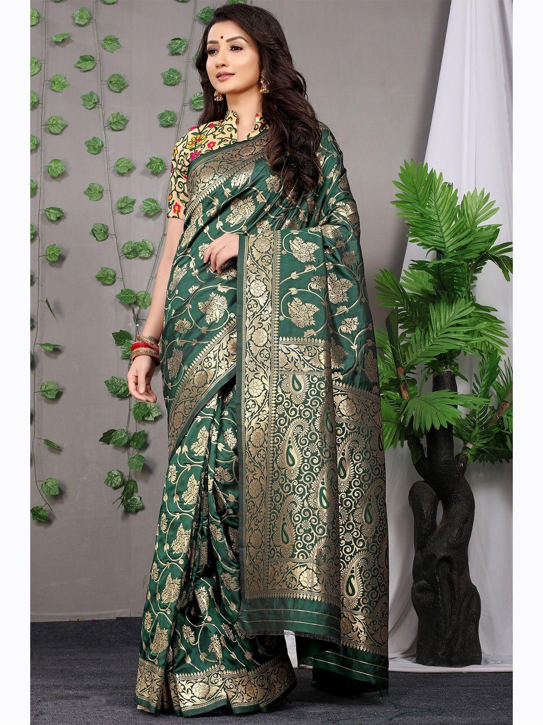 avantika fashion floral woven design zari pure silk kanjeevaram saree