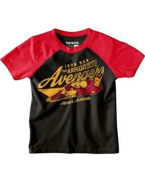 avengers print round-neck t-shirt