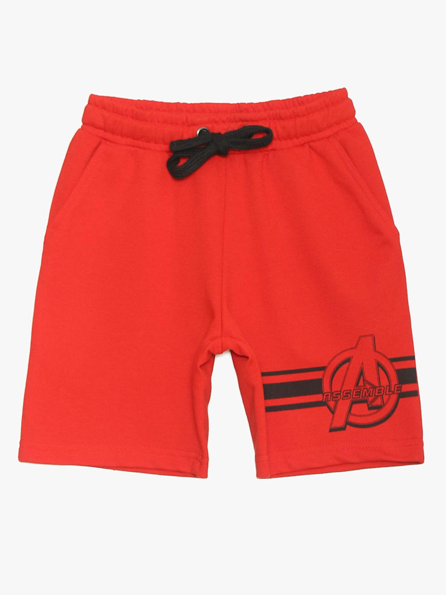 avengers red shorts