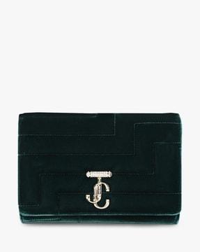 avenue quilted velvet clutch