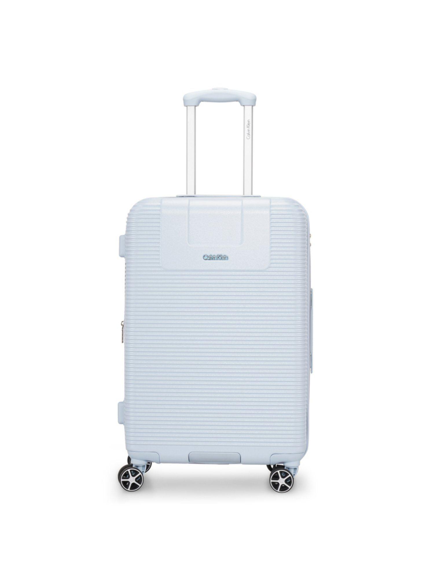 avenue celestial blue abs & pc hard luggage bag