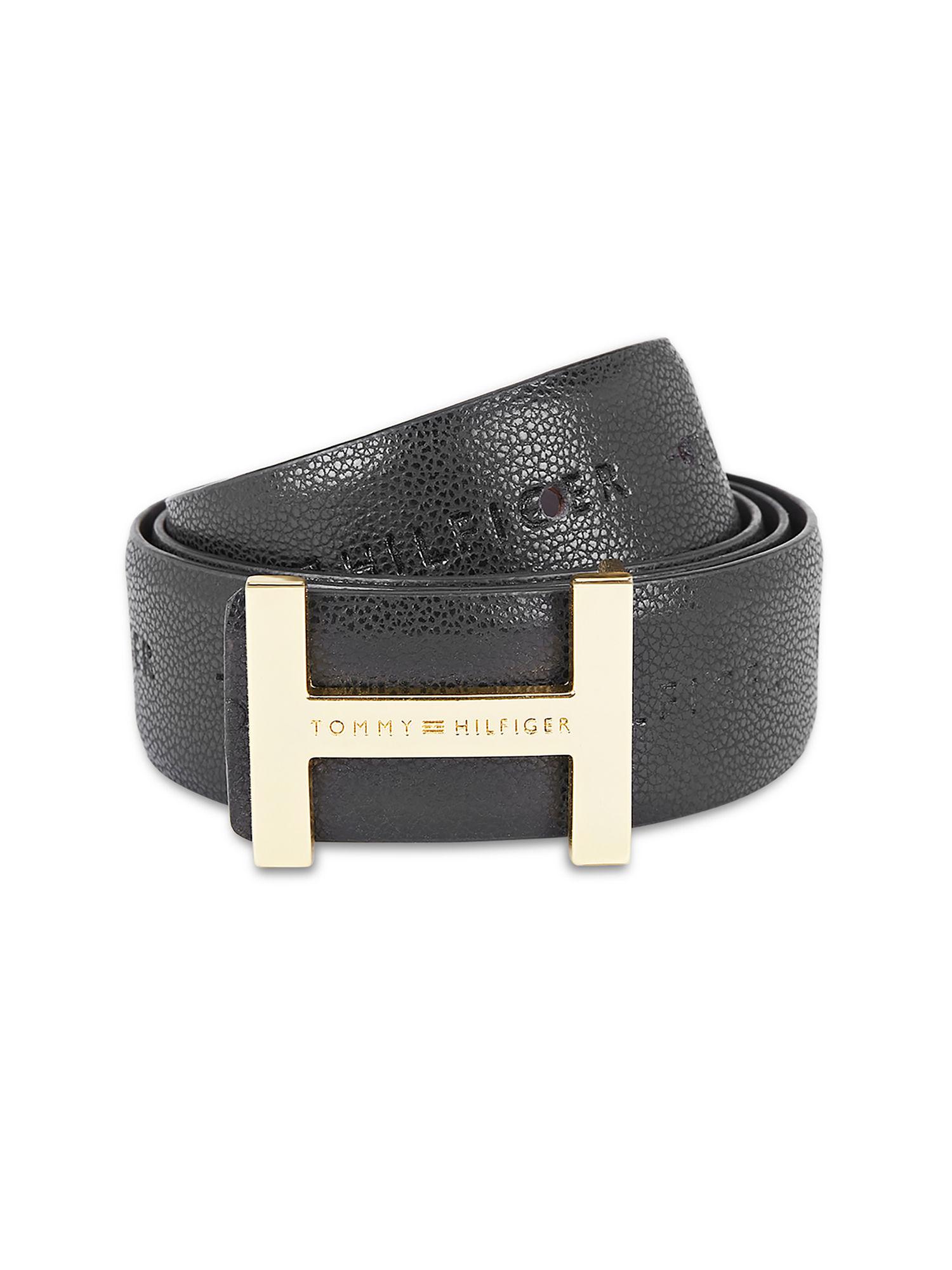 avignon men leather reversible belt - black & brown