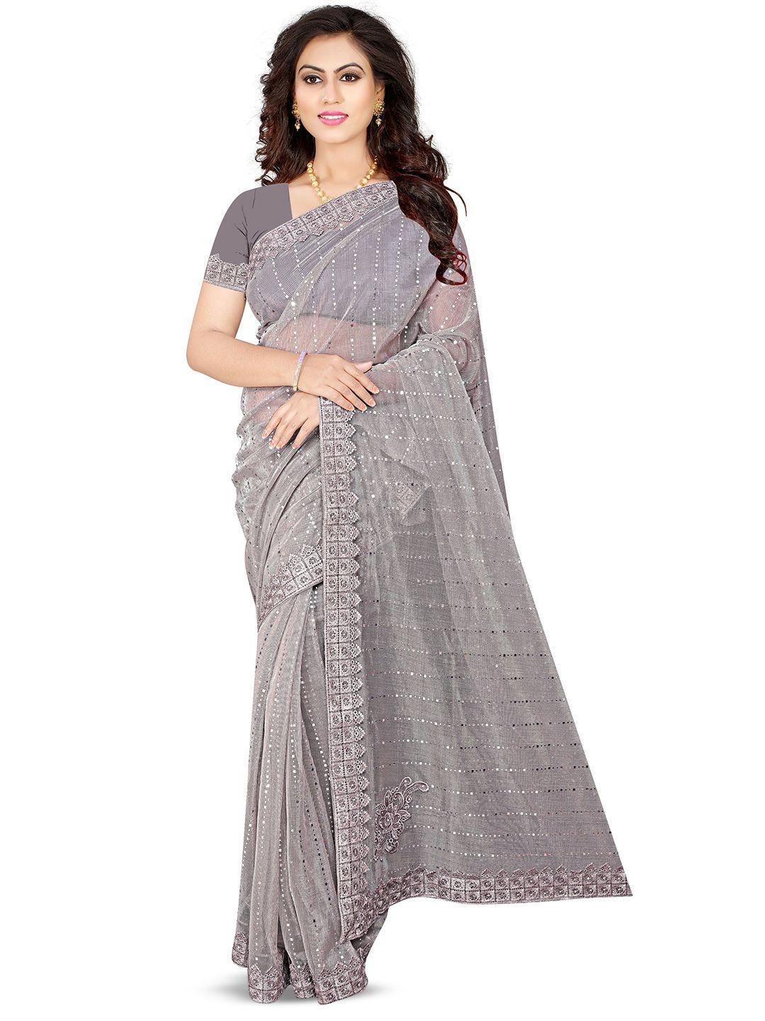 avimoz embellished embroidered saree
