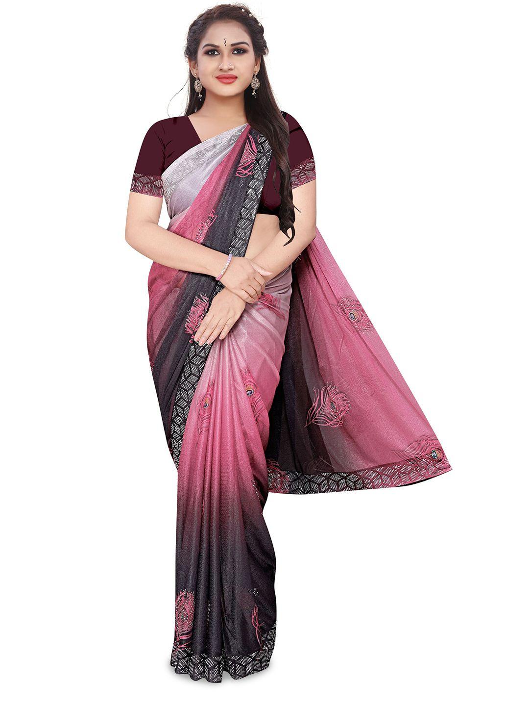 avimoz ethnic motifs beads and stones saree