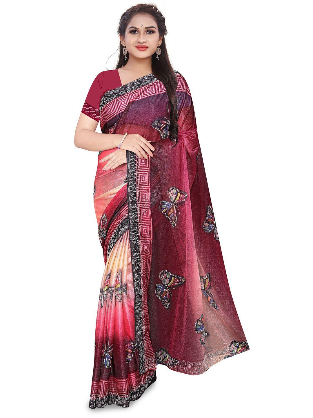 avimoz ethnic motifs printed saree