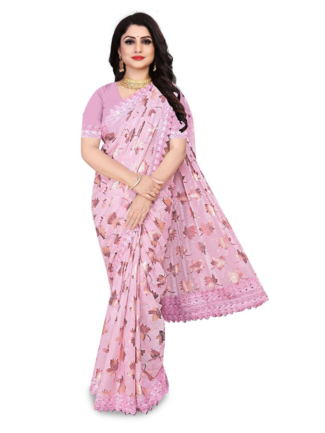 avimoz floral embellished saree