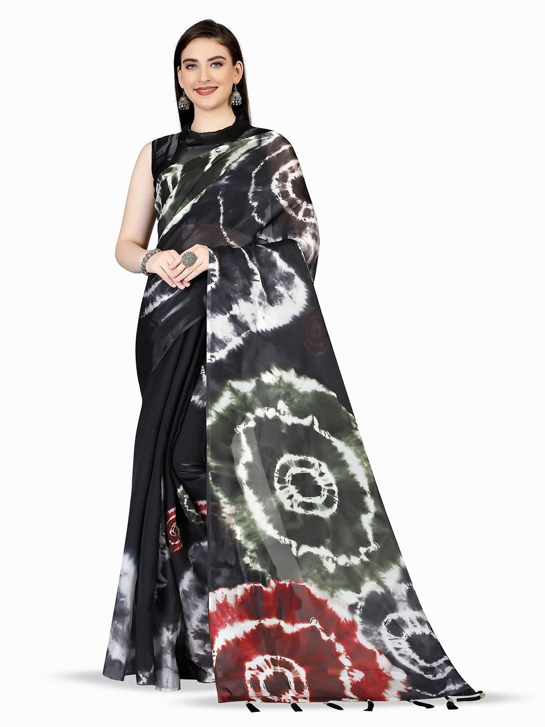 avojee tie & dye printed saree