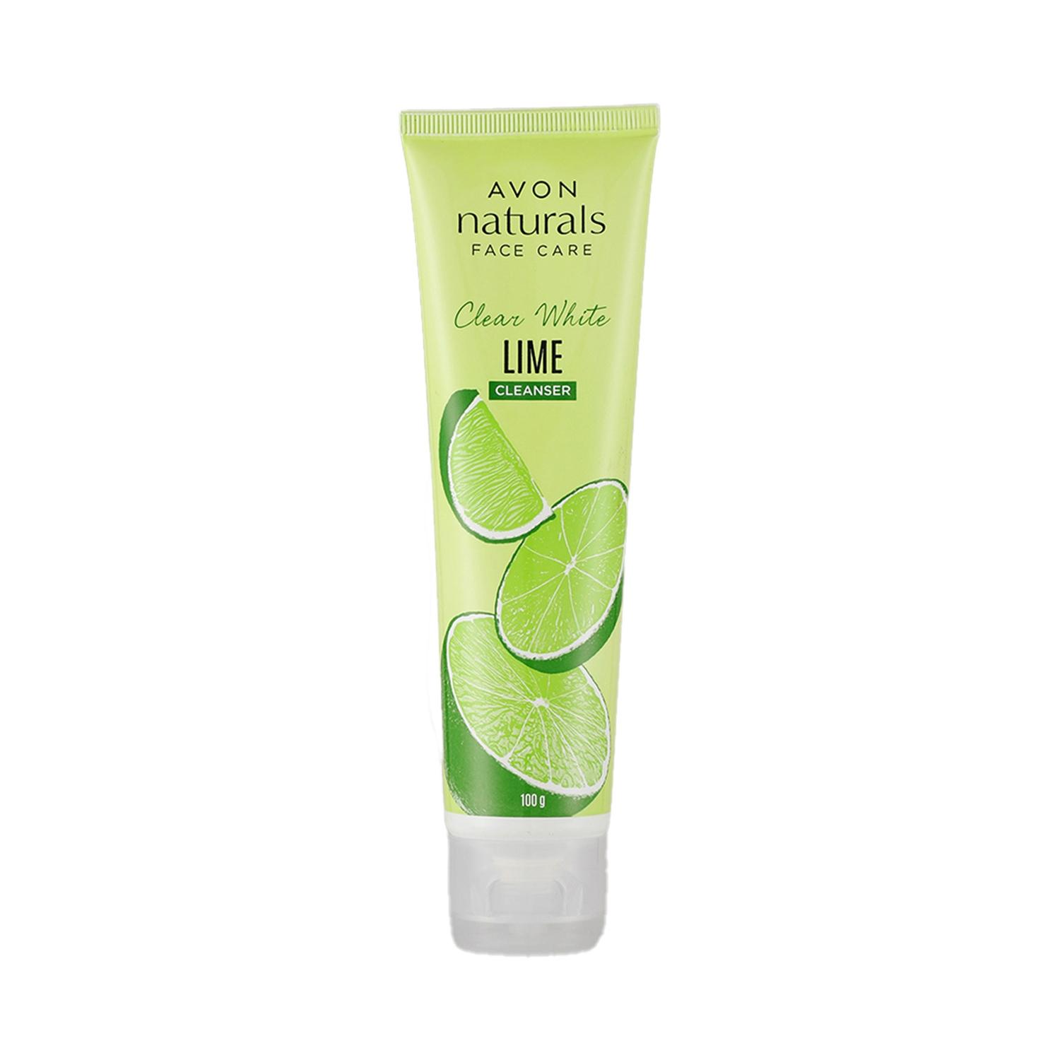 avon naturals clear white lime face cleanser (100g)