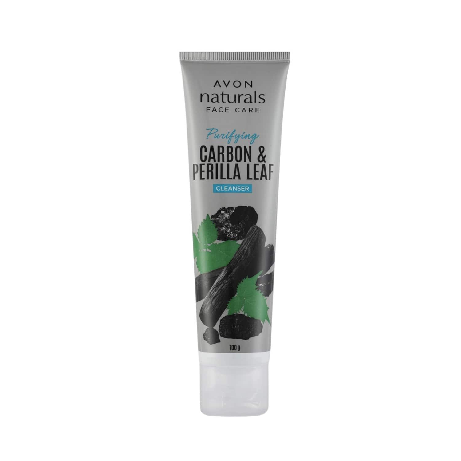 avon naturals purifying carbon & perilla leaf cleanser (100g)