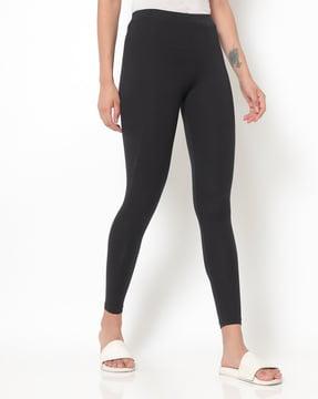 aw87 super combed cotton elastane stretch leggings with ultrasoft waistband