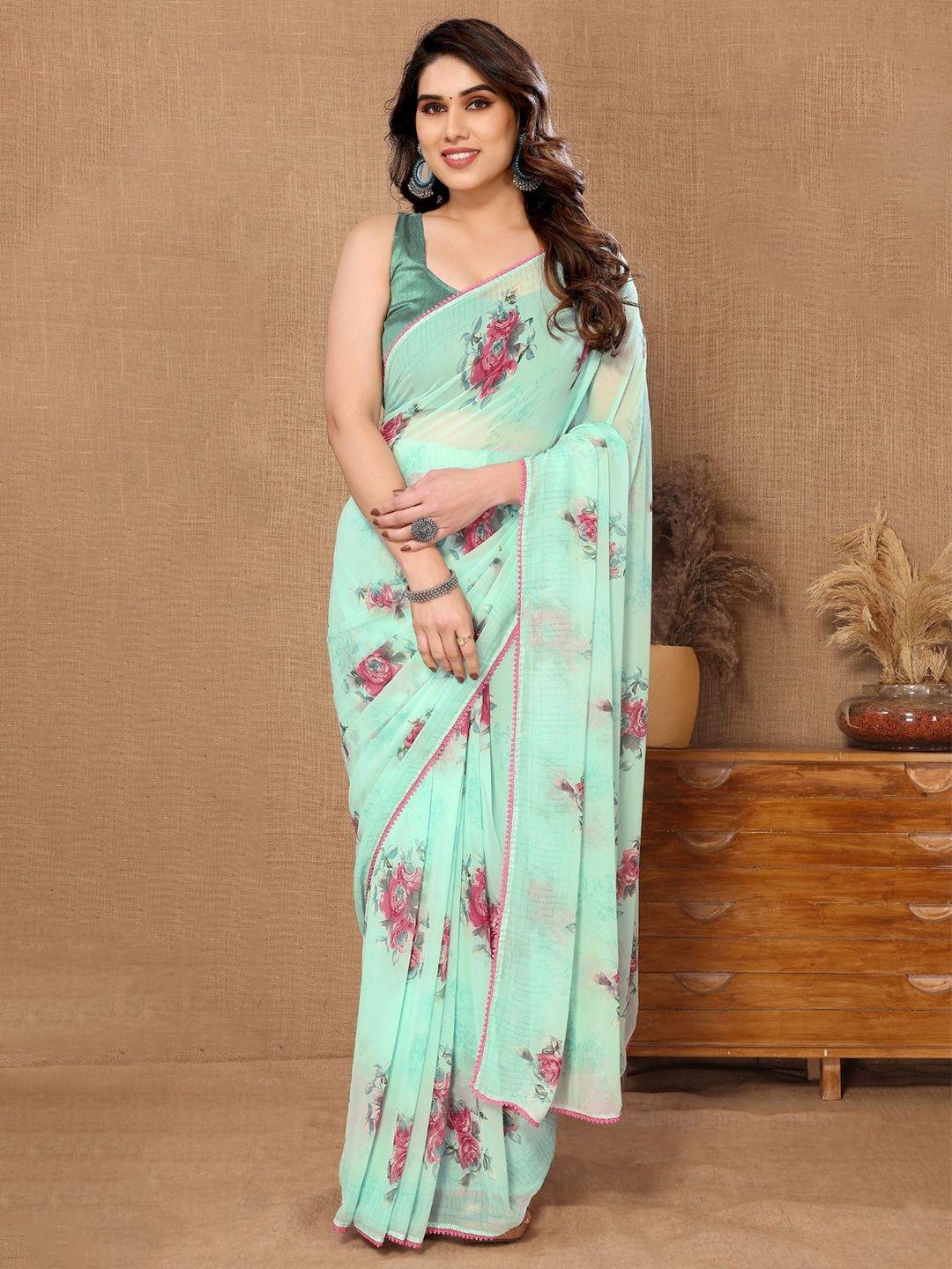 awriya floral printed saree