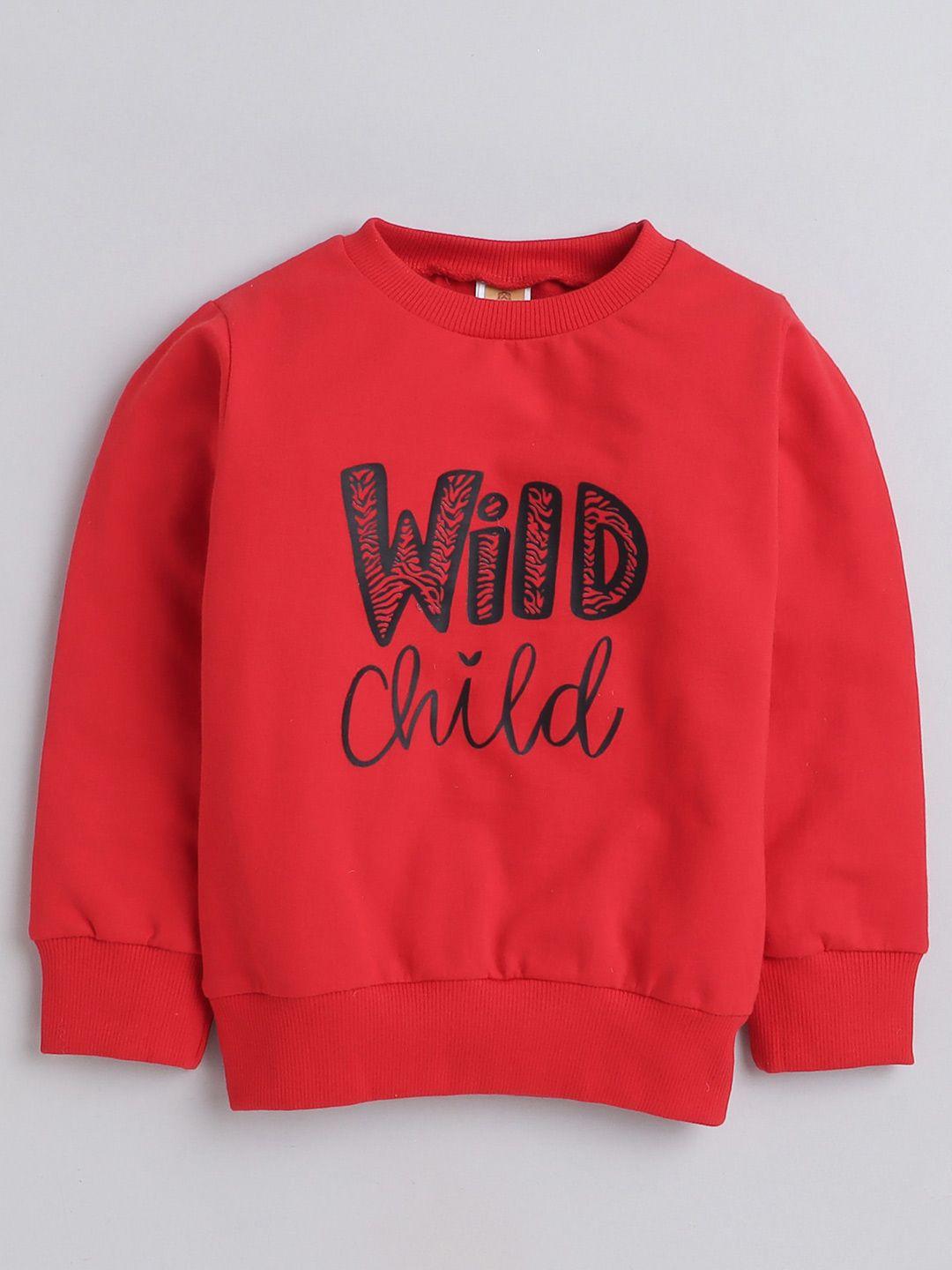 aww hunnie unisex kids typography printed pullover sweatshirt