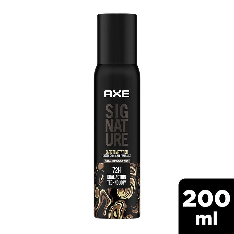 axe signature dark temptation long lasting no gas body deodorant for men