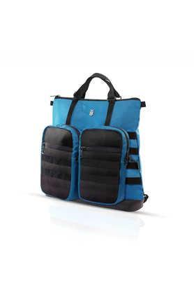 axis polyester zipper closure casual backpack - multi