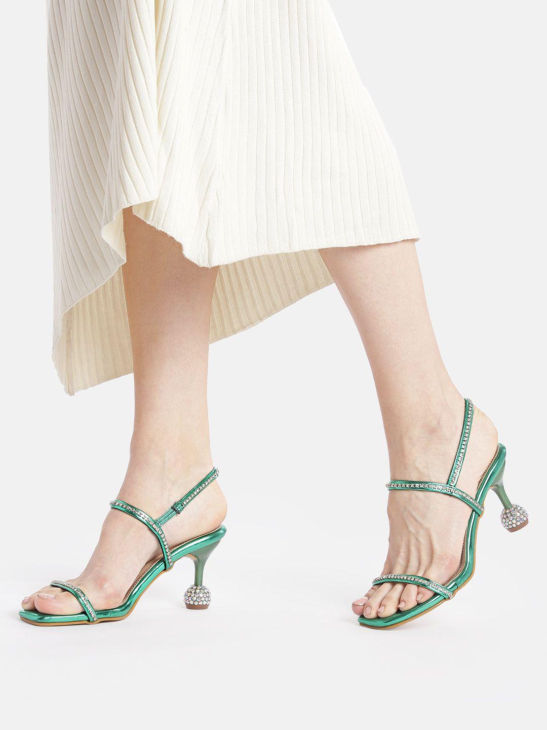 axium embellished party slim heeled sandals