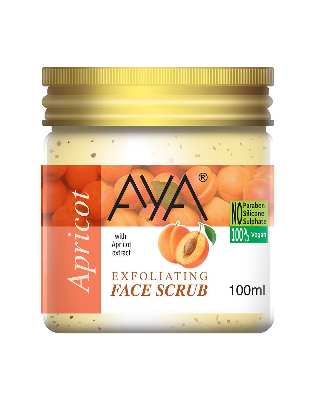 aya apricot exfoliating face scrub 100 ml