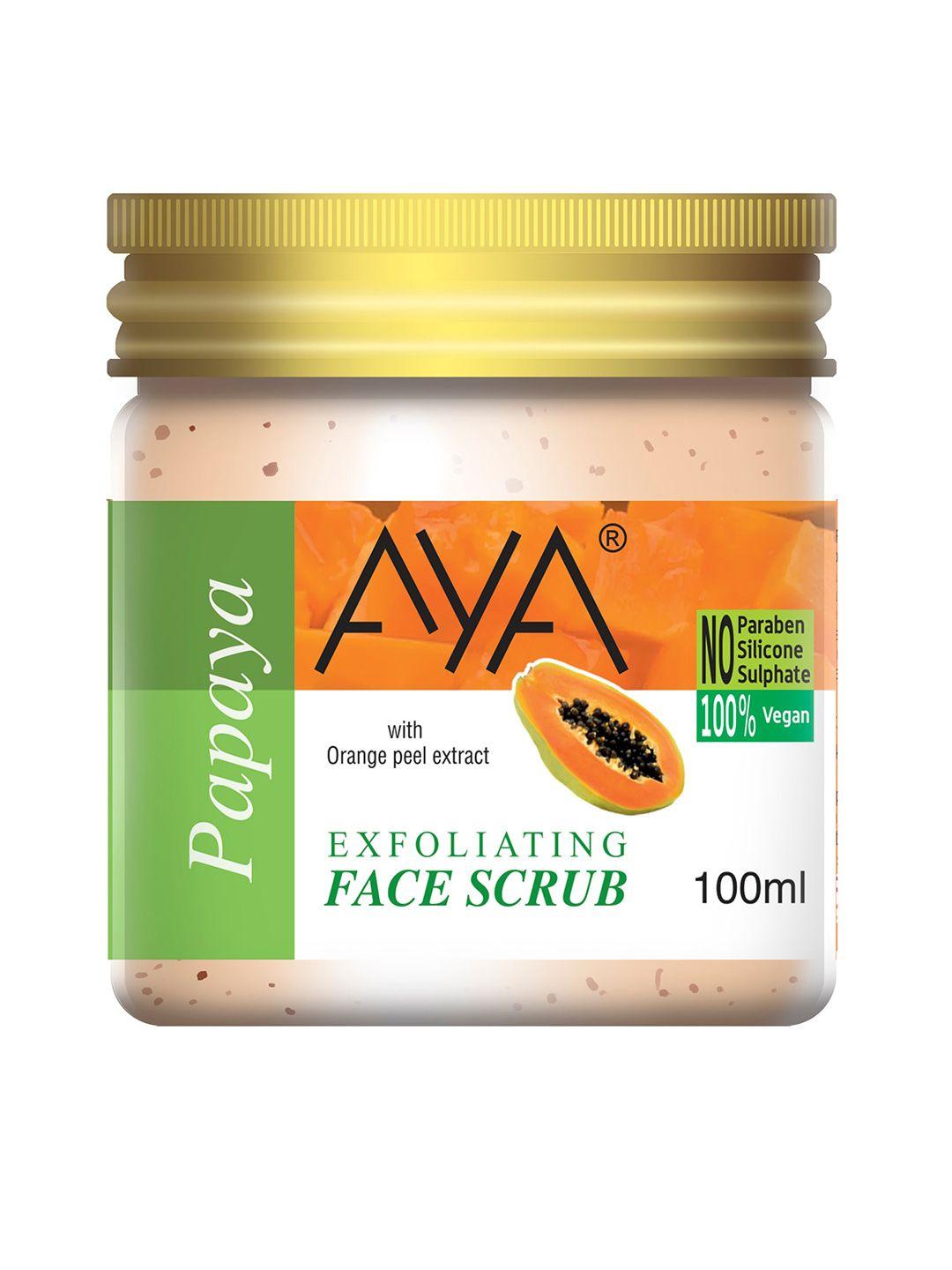 aya papaya vitamin e exfoliating face scrub 100 ml