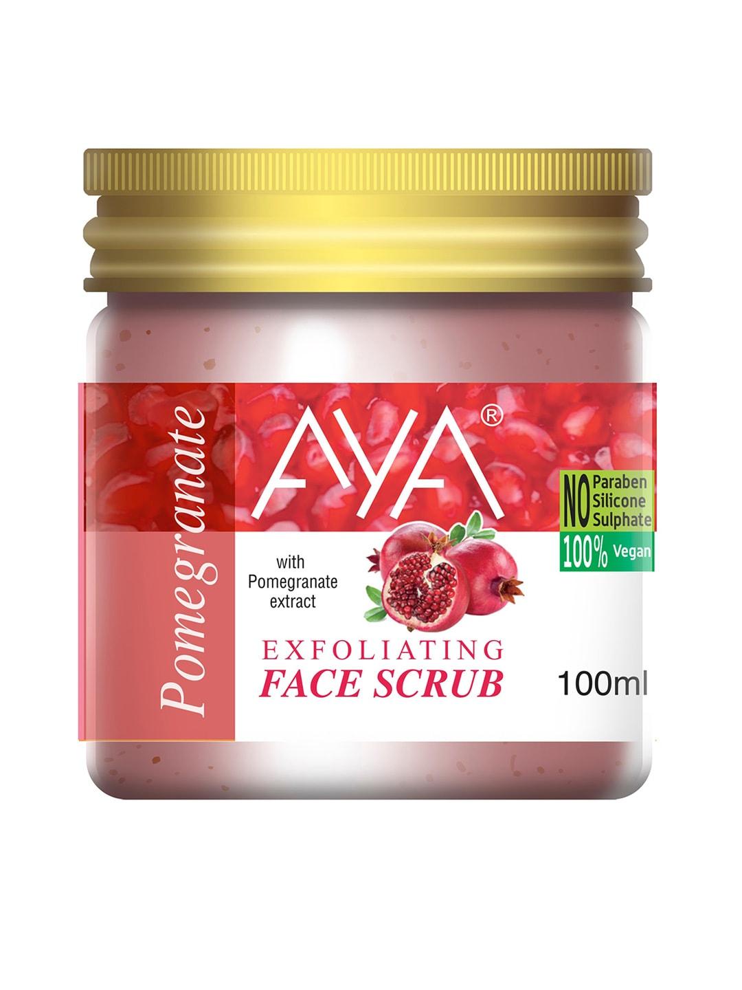 aya pomegranate exfoliating face scrub 100 ml