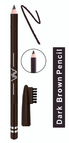 aya waterproof eyebrow pencil with brush (dark brown)