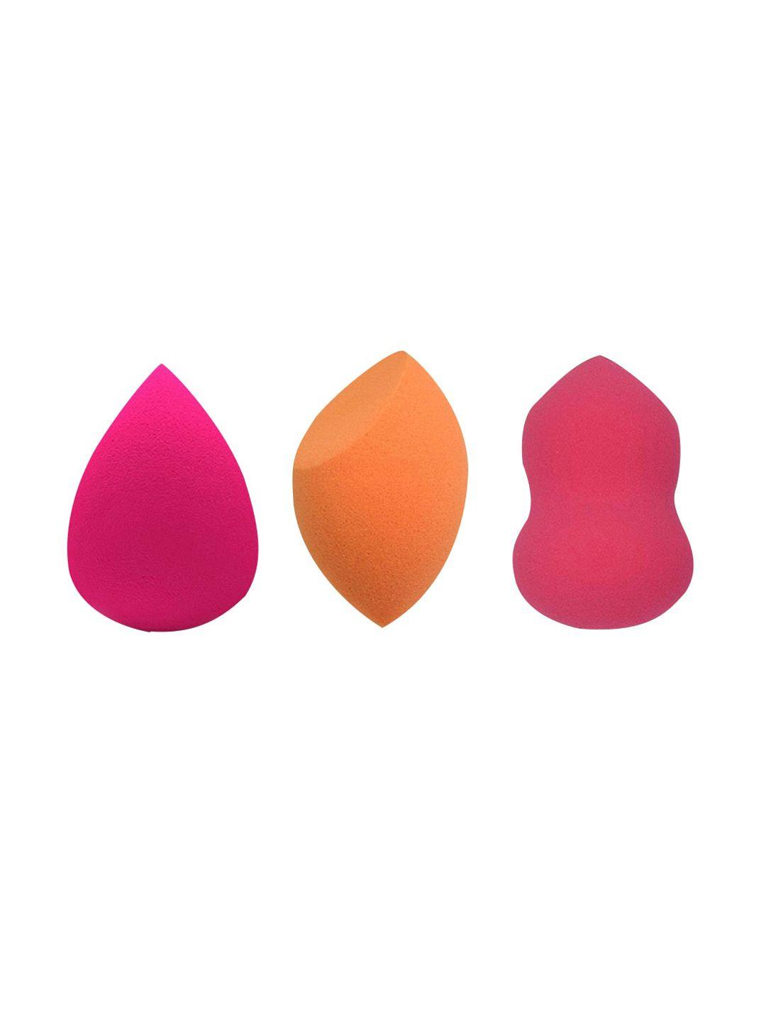 aya makeup multicoloured  pack of 3 foundation applicators sponge
