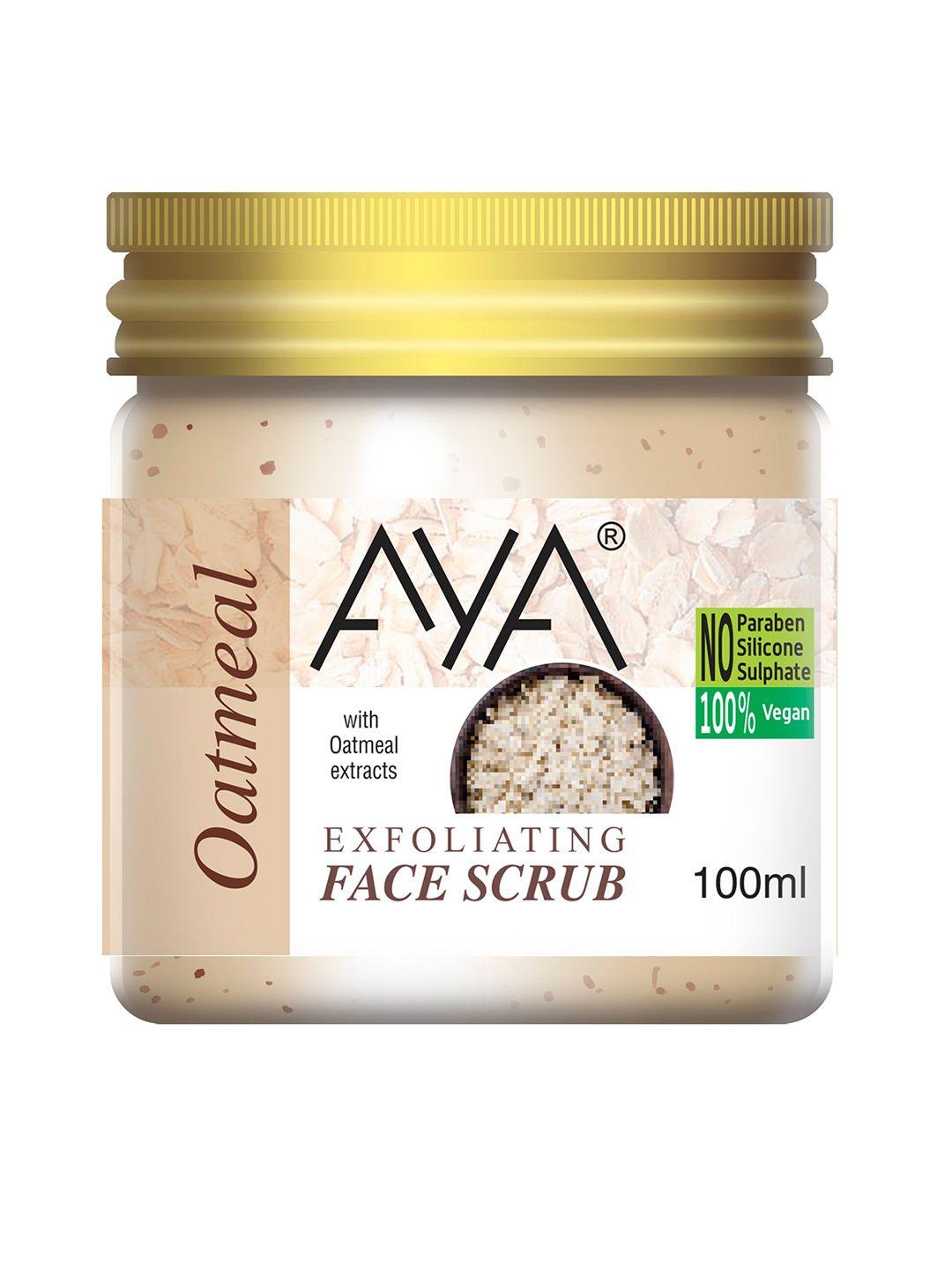 aya oatmeal exfoliating face scrub 100 ml