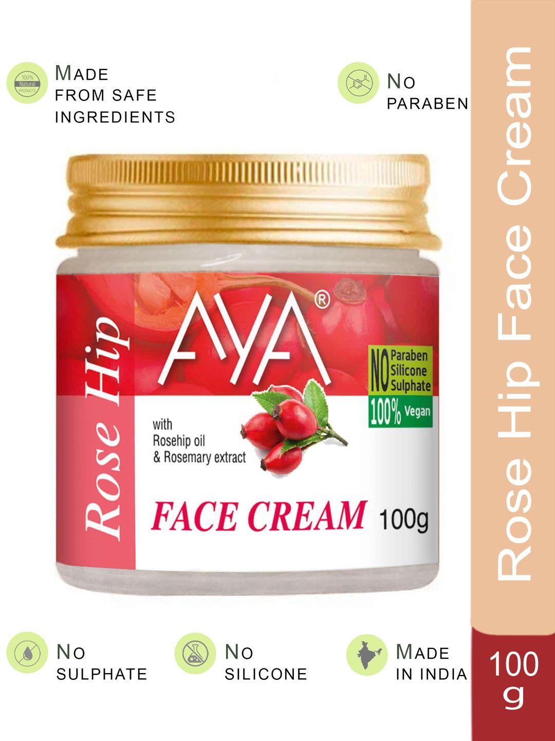 aya paraben-free & silicone-free rosehip face cream with rosemary extract - 100g